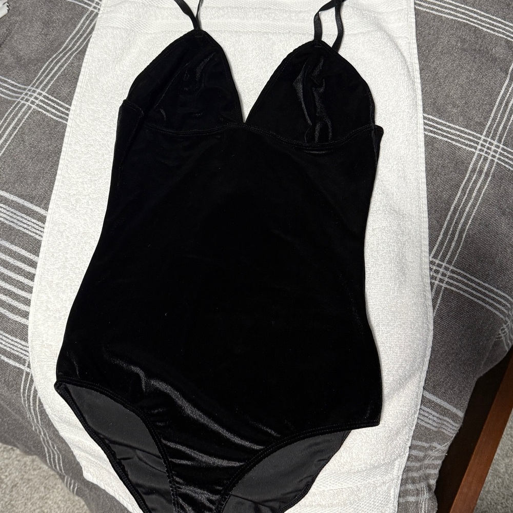 Black Velvet Bodysuit